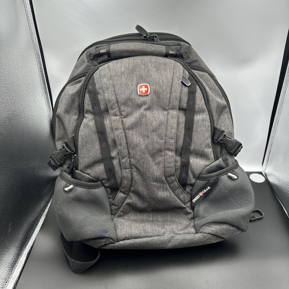 SwissGear ScanSmart Airflow Laptop Backpack Gray Travel School Carry On Bag